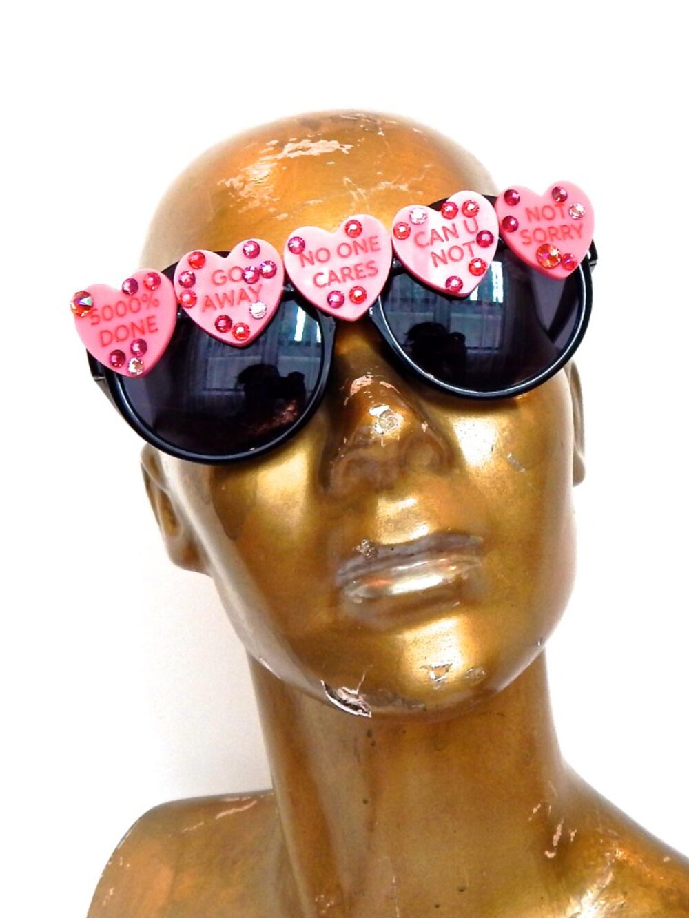 GASOLINE GLAMOUR 7 YEAR ITCH PEEKABOO SUNGLASSES 💗 ❤️